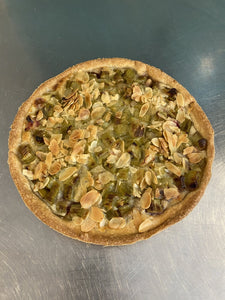 Tarte sucrée BIO rhubarbe 7 parts