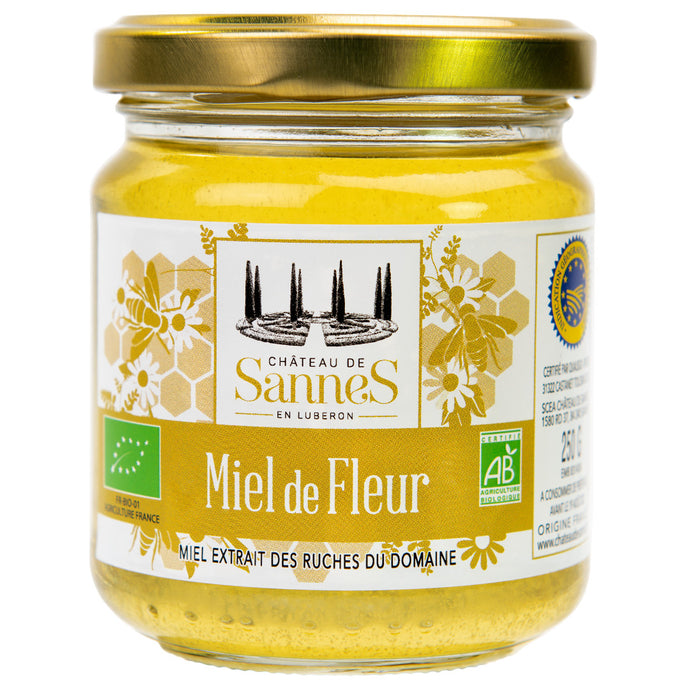 Miel toutes fleurs Château de Sannes IGP Provence - 250g - Agricuture Biologique