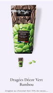 Dragées chocolat 70% de cacao couleur vert bambou sachet de 250g