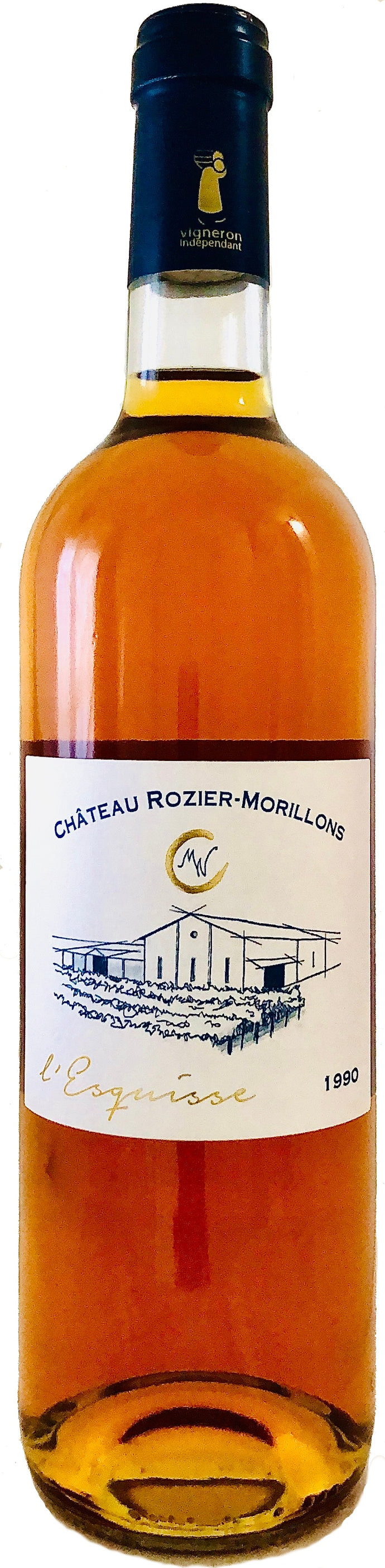 Château ROZIER-MORILLONS AOC PREMIÈRES CÔTES DE BORDEAUX – cuvée L’esquisse - 1990 – 75 cL – Agriculture Raisonnée (CHR)